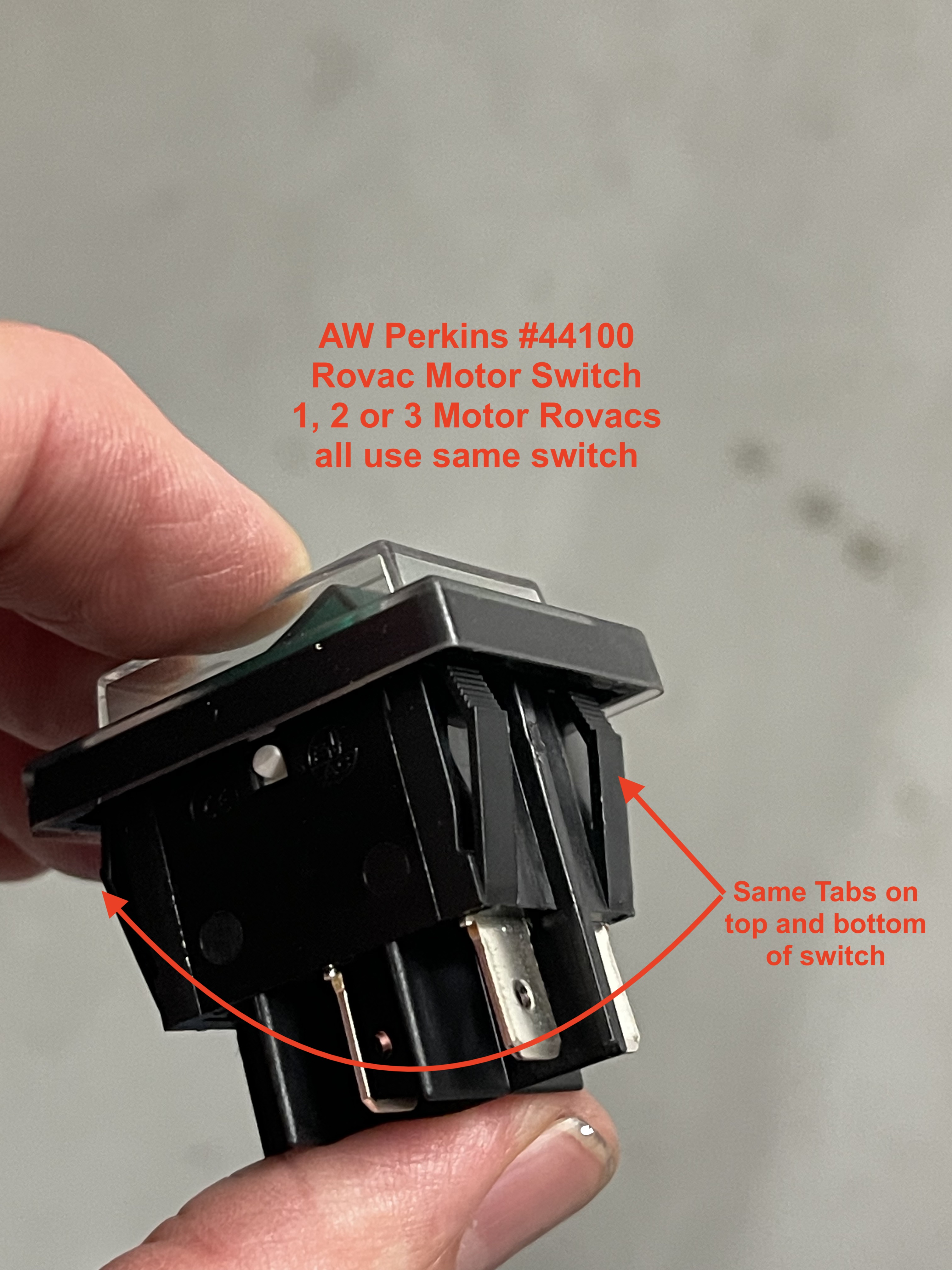 44100 ROVAC Vacuum Switches for all models